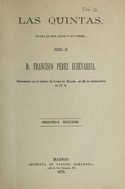 Cover of: Las quintas by Francisco Pérez Echevarría