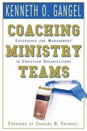 Cover of: Coaching Ministry Teams: Leadership and Management in Christian Organizations