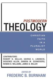 Cover of: Postmodern Theology by Frederic B. Burnham, Frederic B. Burnham