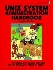 Cover of: UNIX System Administration Handbook (Bk\CD ROM) (2nd Edition) by Evi Nemeth, Garth Snyder, Scott Seebass, Trent R. Hein