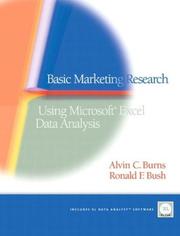 Cover of: Basic Marketing Research by Alvin C. Burns, Ronald F. Bush, Alvin C. Burns, Ronald F. Bush