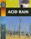 Cover of: Acid Rain (Earth Watch)