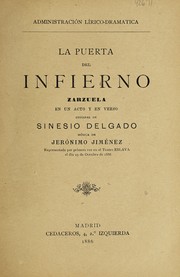 Cover of: La puerta del infierno: zarzuela en un acto y en verso