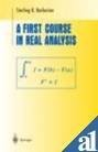 Cover of: A First Course in Real Analysis