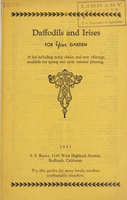 Cover of: Daffodils and irises for your garden, 1935 | S.S. Berry (Firm)