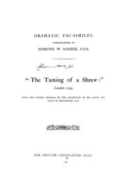 Cover of: The taming of a shrew, London, 1594 by William Shakespeare