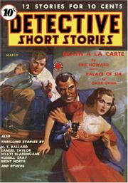 Cover of: Detective Short Stories - March 1939