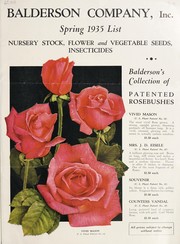 Cover of: Spring 1935 list | Balderson Company, Inc
