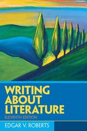Cover of: Writing about literature | Edgar V. Roberts