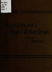 Cover of: Shakespeare's Henry IV.: Part Second.