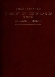 Cover of: Shakespeare's tragedy of Coriolanus. by William Shakespeare