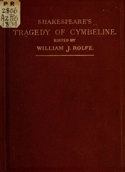 Cover of: Shakespeare's tragedy of Cymbeline by William Shakespeare