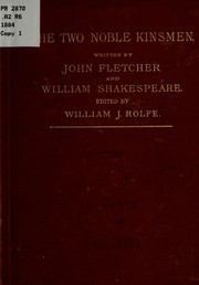 Cover of: The two noble kinsmen. by John Fletcher