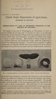 Cover of: Observations on cases of mushroom poisoning in the District of Columbia | Frederick V. Coville
