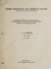 Cover of: Timber resources for America