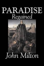 Cover of: Paradise Regained by John Milton