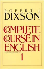 Cover of: Complete Course in English  Level 1 by Robert J. Dixson