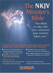 Cover of: Holy Bible: New King James Version, Minister's, Black Genuine Leather