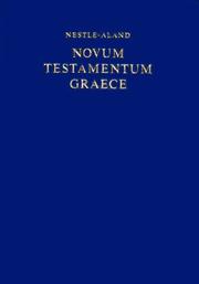 Cover of: Nestle-Aland Novum Testamentum Graece