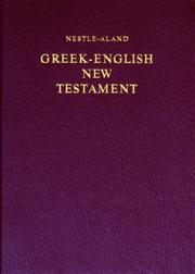 Cover of: Greek-english New Testament, Nestle-aland With Revised Standard Version English Text