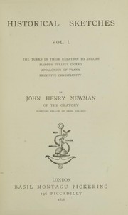 Cover of: Historical sketches by John Henry Newman