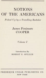 Cover of: Notions of the Americans by James Fenimore Cooper