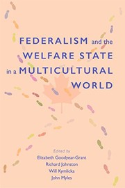 Cover of: Federalism and the Welfare State in a Multicultural World