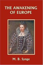 Cover of: The Awakening of Europe (Yesterday's Classics) by Margaret Bertha Synge