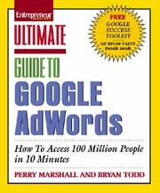 Cover of: Ultimate Guide to Google AdWords (Ultimate Guide to Google Adwords)