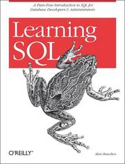 Cover of: Learning SQL by Alan Beaulieu, Alan Beaulieu