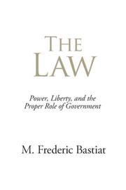 Cover of: The Law by Frédéric Bastiat