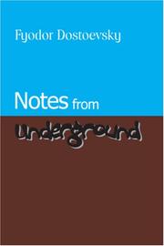 Cover of: Notes from Underground by Фёдор Михайлович Достоевский