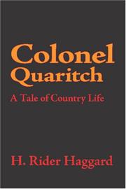 Cover of: Colonel Quaritch, V. C. by H. Rider Haggard