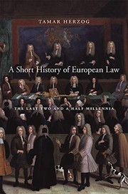 A Short History of European Law by Tamar Herzog