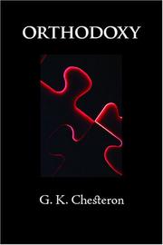 Cover of: Orthodoxy by Gilbert Keith Chesterton