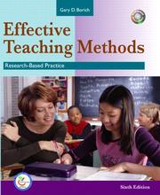 Cover of: Effective Teaching Methods by Gary D. Borich, Gary D. Borich