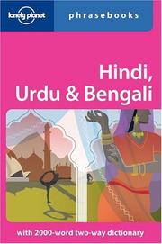 Cover of: Hindi, Urdu & Bengali: Lonely Planet Phrasebook