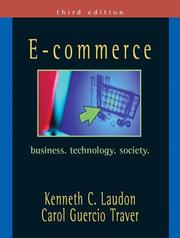 Cover of: E-Commerce: Business, Technology, Society (3rd Edition)
