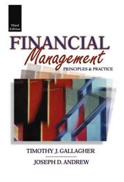 Cover of: Financial management