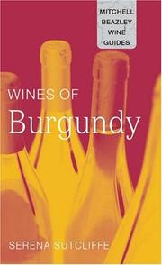 Cover of: Wines of Burgundy by Serena Sutcliffe