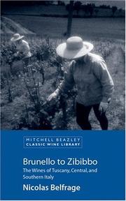 Cover of: Brunello to Zibibbo by Nicolas Belfrage, Nicolas Belfrage