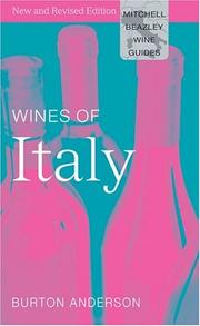 Wines of Italy by Burton Anderson