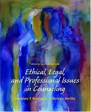 Cover of: Ethical, Legal, and Professional Issues in Counseling, Updated (2nd Edition)