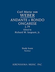 Cover of: Andante E Rondo Ongarese, J.79: Study Score