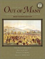 Cover of: Out of Many, Vol. 1, Brief Fourth Edition by John Mack Faragher, Susan H. Armitage, Mari Jo Buhle, Daniel Czitrom