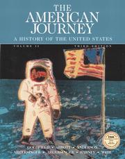 Cover of: The American Journey, Vol. 2, Third Edition | David Goldfield