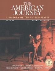 Cover of: The American Journey, Vol. 1, Third Edition
