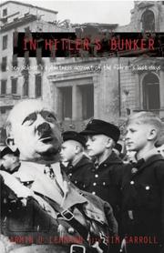 Cover of: In Hitler's Bunker by Armin D. Lehmann