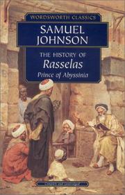 Cover of: The History of Rasselas by Samuel Johnson undifferentiated