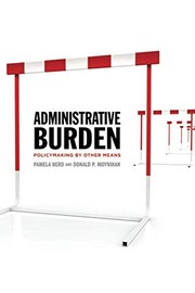 Cover of: Administrative Burden by Pamela Herd, Donald P. Moynihan